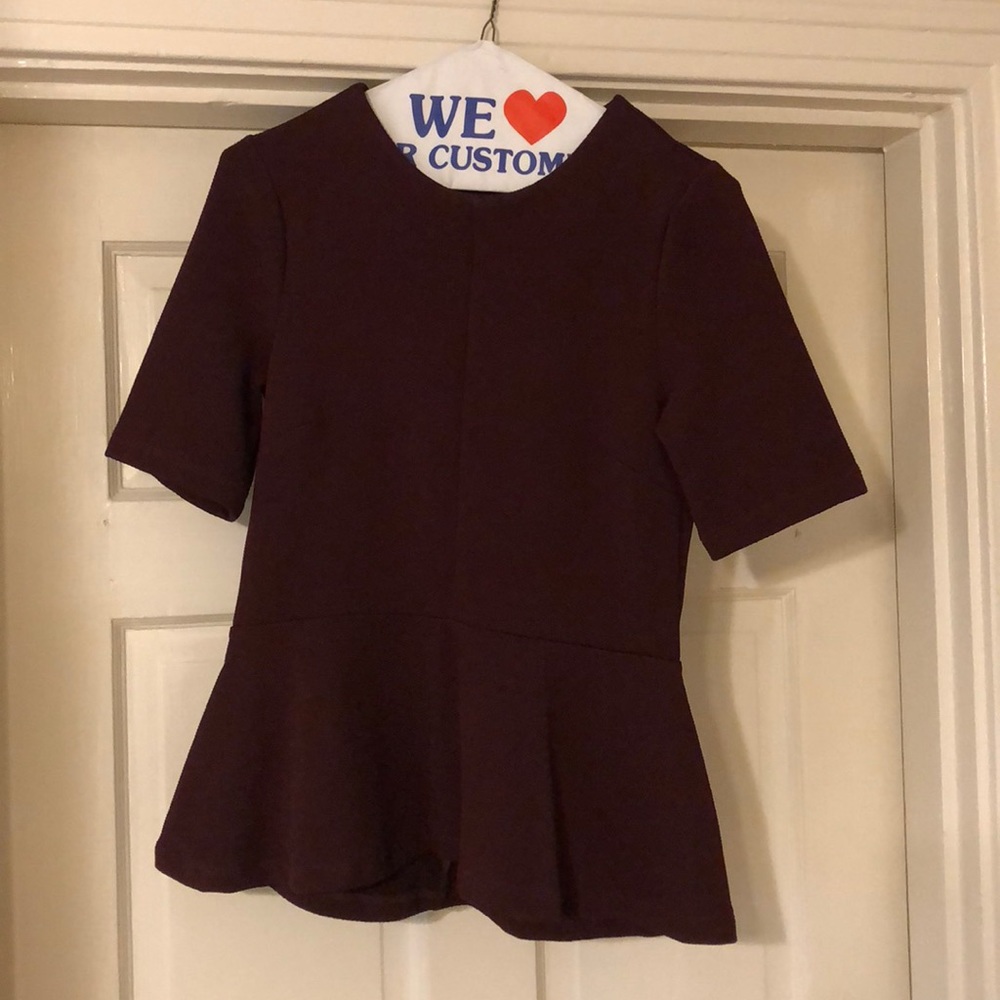 Maroon top